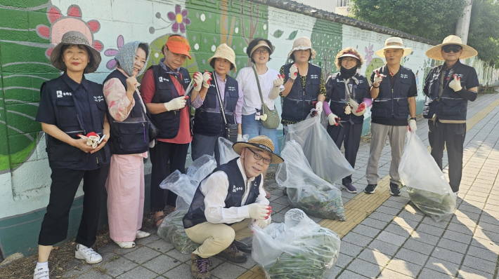 수원시 장안구 송죽동 통장협의회, 깨끗한 마을환경 만드는 청소활동