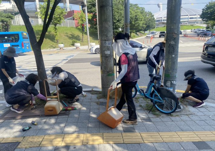 수원시 장안구 송죽동 통장협의회, 깨끗한 마을환경 만드는 청소활동