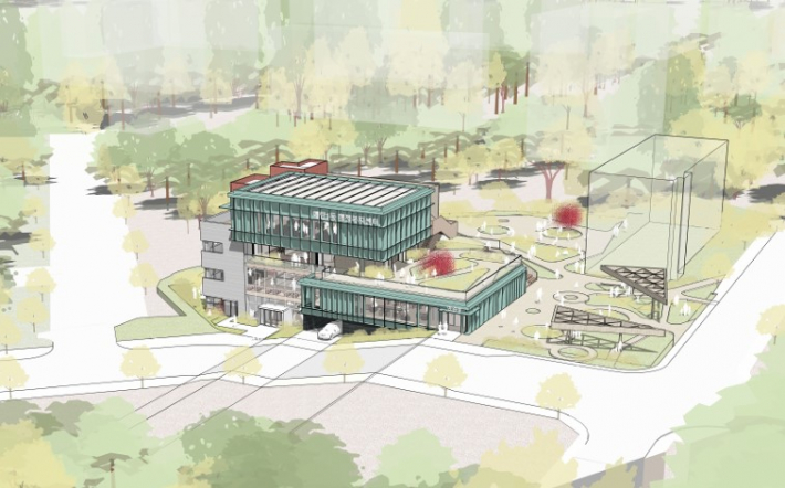 매탄1동 행정복지센터 계획도.     