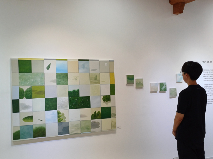 조각난 바람, 판넬에 유채, 60×60cm, 2025