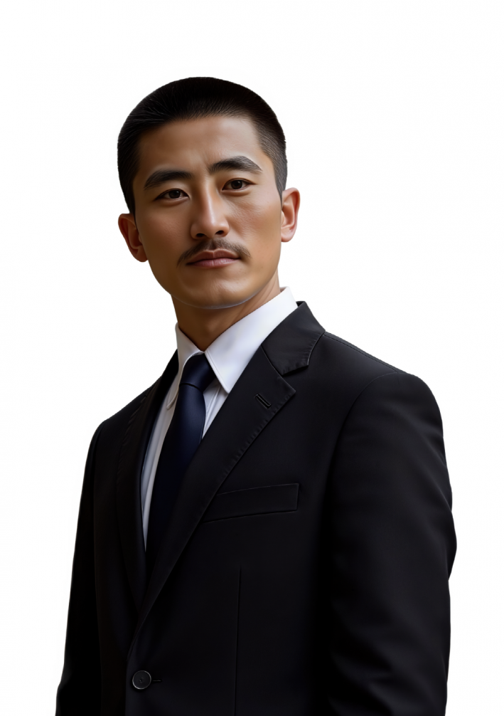 AI로 만든 정장 입은 김세환 선생.