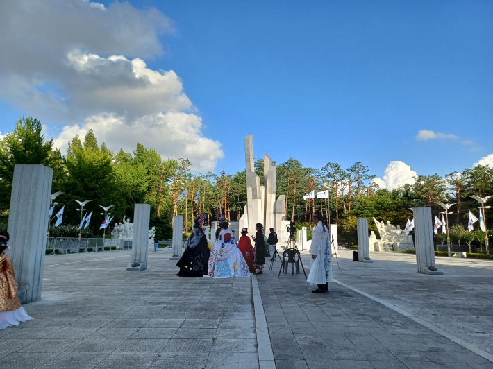 수원 현충탑 전경