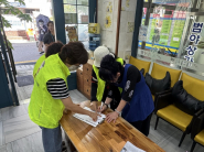 만족도조사 진행 모습