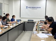 화서2동 단체장협의회 월례회의가 진행중이다