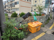 배치된 제설도구함