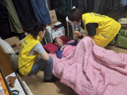 대상자와 상담중인 모습