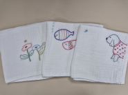 조원2동 평생학습센터 '나만의 손수건 만들기' 프로그램 완성품