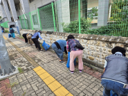 곡선동 행정복지센터에서 환경 정비를 실시했다.