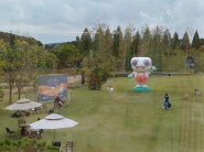 밤빛 정원', 잔디 광장 일대의 풍경