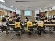 대한적십자사봉사회 대상으로 치매파트너교육을 하고있다.