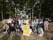 상촌초·수원가온초 봉사단 연합 봉사활동 지역사회 줍깅실시