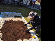 커피찌꺼기 건조