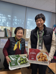 우만1동 중부경로당에 만두 전달(윤영순 회장님)