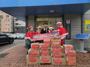 수원 강남여성병원 어울림 헤라봉사회 기부산타들 매교동 행정복지센터에 선물꾸러미 전달