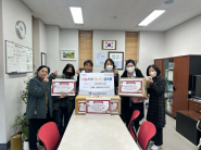 한살림 수원생협 칠보 반찬모임 보건위생용품 전달 사진