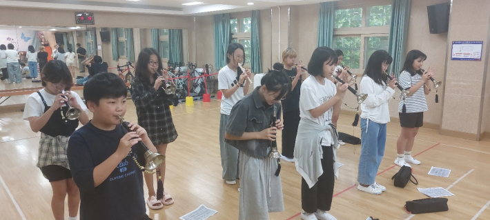 태평소 연주자가 10명이다.