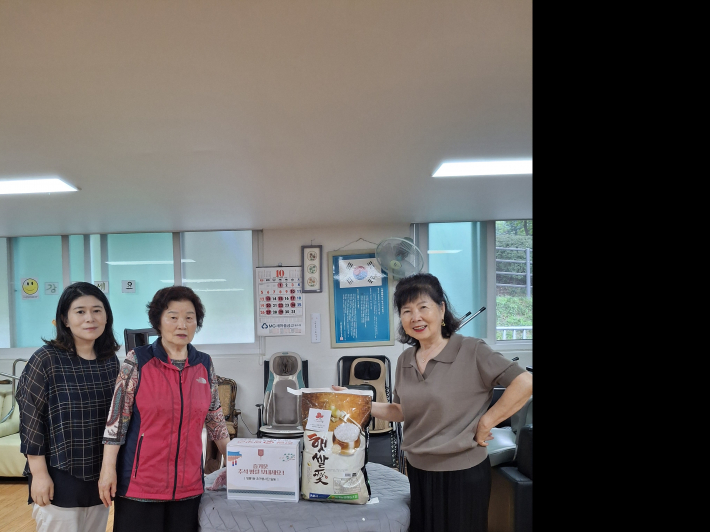 추석맞이 경로당 백미, 송편 전달