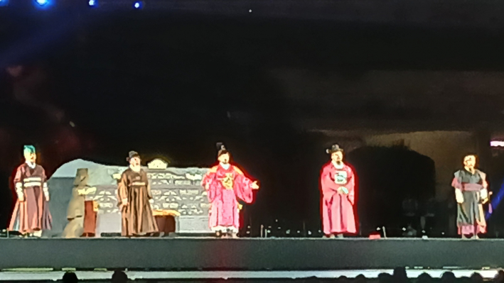 정조의 야조 시작을 선언하는 장면