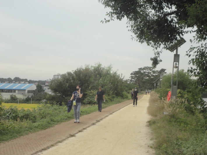  걷기운동하는 시민들