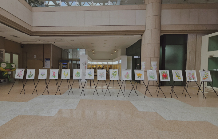 국내외 다양한 식물 세밀화 작품들 전시 