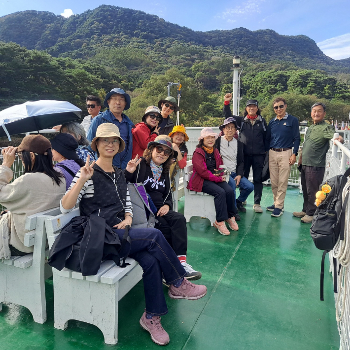 배위에서의  즐거운 시간