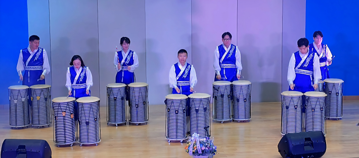 발달장애인으로 구성된 신나는 북소리 난타