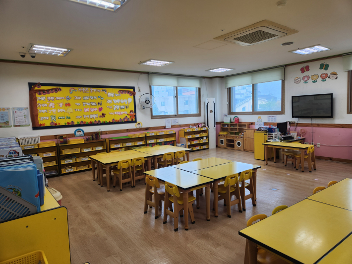 수원시 소재 민간 유치원의 내부 모습