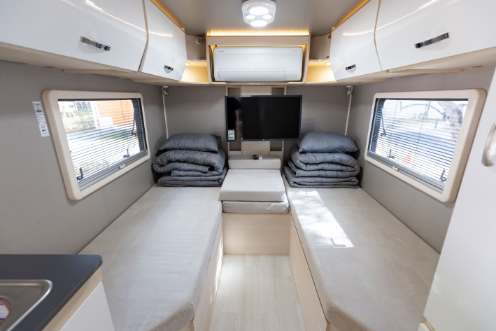 2인 미니카라반 내부 모습