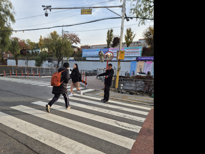 등교 교통안전지도