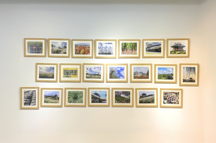 2025 팔달문화센터 하반기프로그램 '사진, 빛과 순간' 작품이 전시되고 있다.