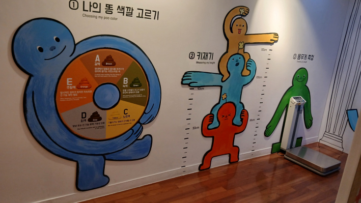 자신의 키,몸무게를 체크하는 곳