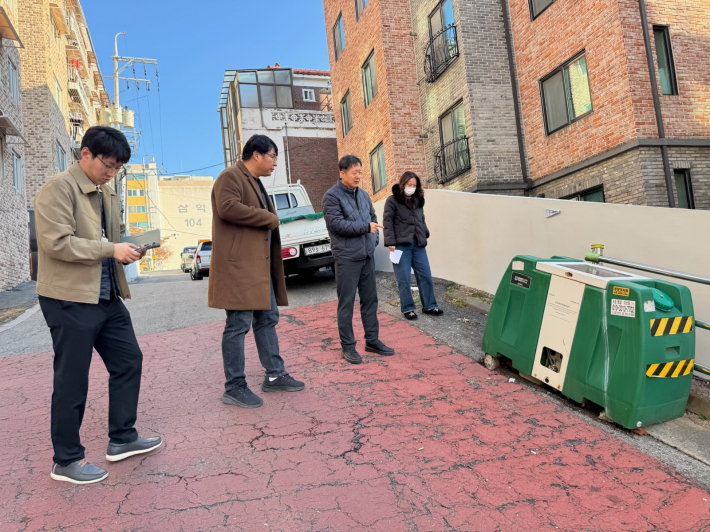 제설 취약지역 점검사진