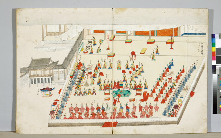 국립중앙박물관 소장의 '원행정리의궤도'에서 봉수당 진찬