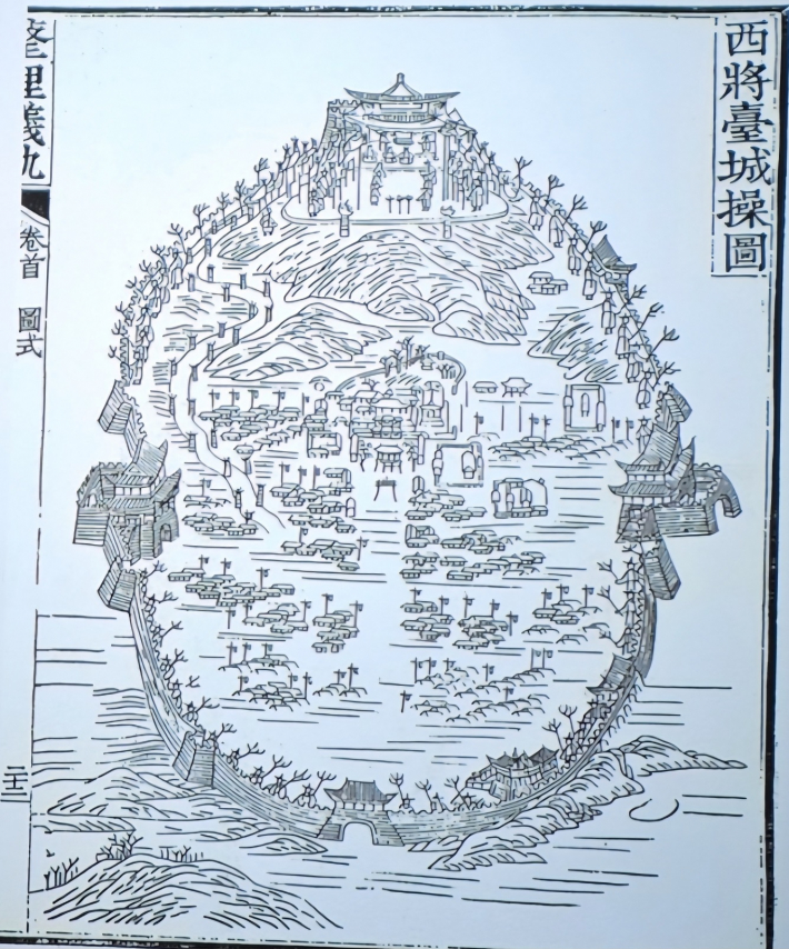 서장대야조도. 원행을묘정리의궤