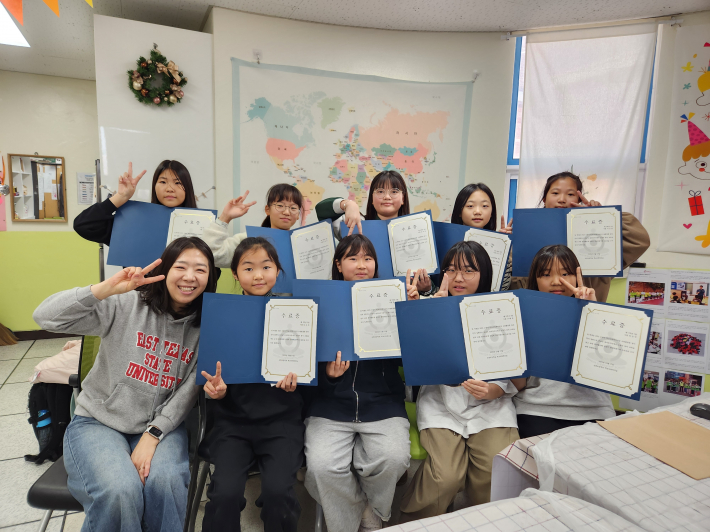 1년동안 봉사단으로 활동한  친구들