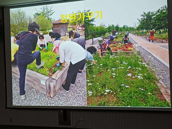 영상 속 봉사활동 전경