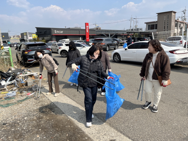 평동 skv1 둘레길 인근 청소