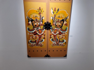 광화문문배도 120*80 순지, 혼합 안료 오브제