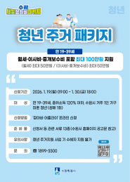 수원 새빛생활비 패키지의 ‘청년 주거 패키지’