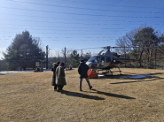수원시가 6월 14일까지 운영하는 산불 대응 헬기.     