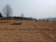 탑동시민농장 텃밭 번호판 배치된 전경(2구역)