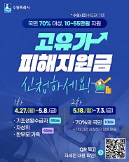 사진)고유가 피해지원금 홍보물.    
