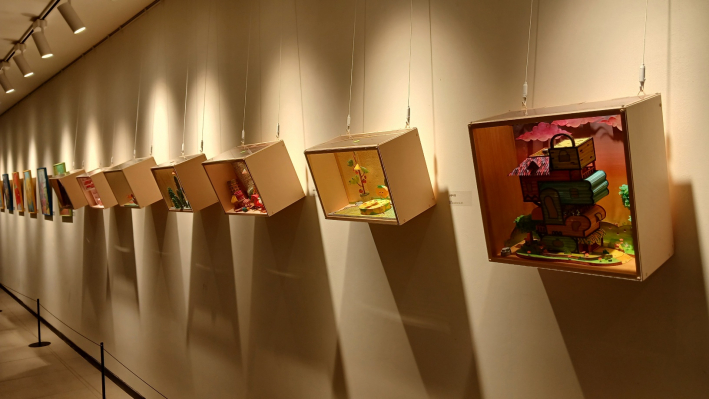 이번 작품의 특성인 입체화 다양한 작품들 