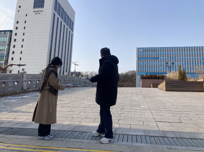 영통3동 강설대비 적설 취약지역 점검 실시