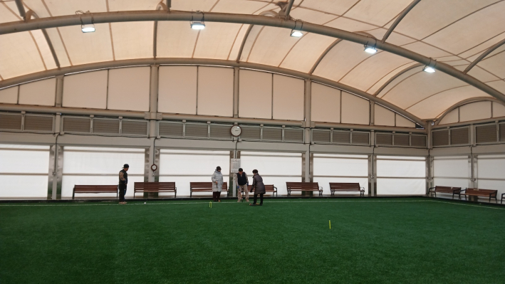환경 개선공사를 한 게이트볼장 내부모습