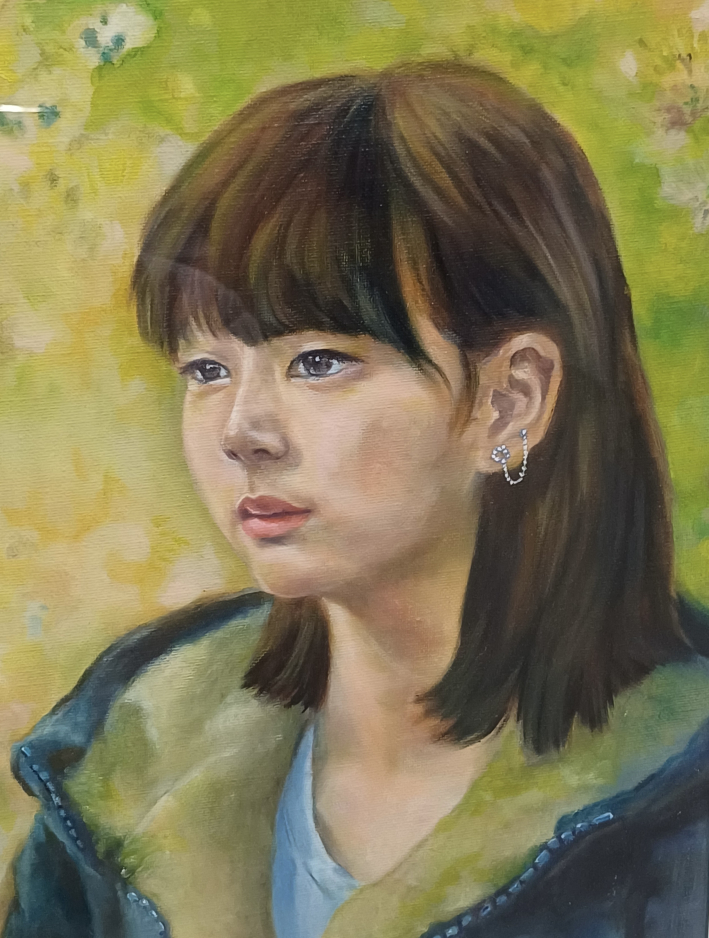 꽃과 여인-2, 2023, Oil on Canvas, 60.6✕45.5cm