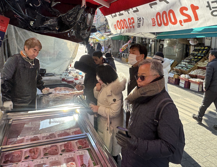 전통시장 장보기 사진