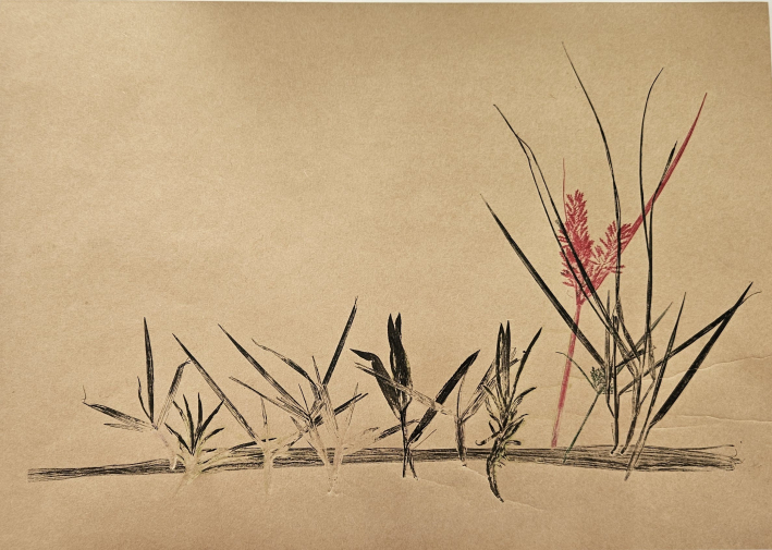 맹기호 작가의 판화 작품 '민본 정조의 방동사니'