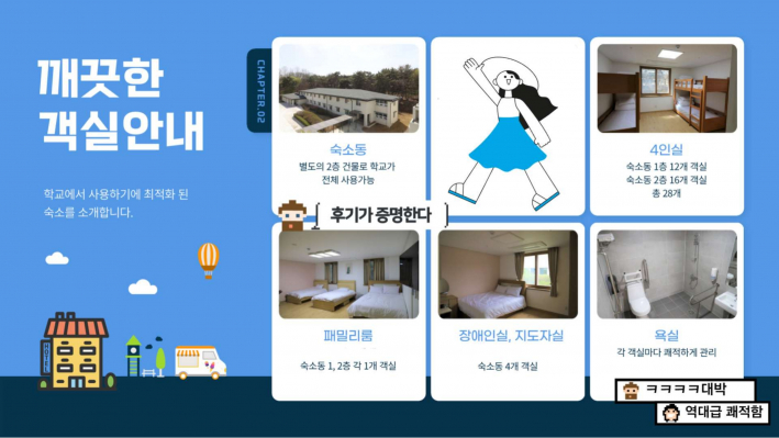 수원유스호스텔 객실소개 (출처, 서부청소년지역센터 유스호스텔 담당자)