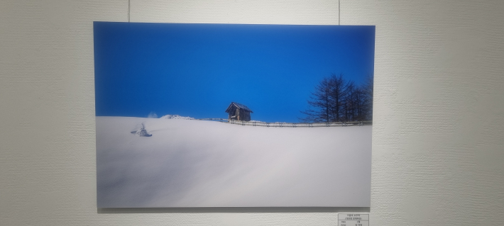 겨울의 오두막(대관령 양떼 목장)